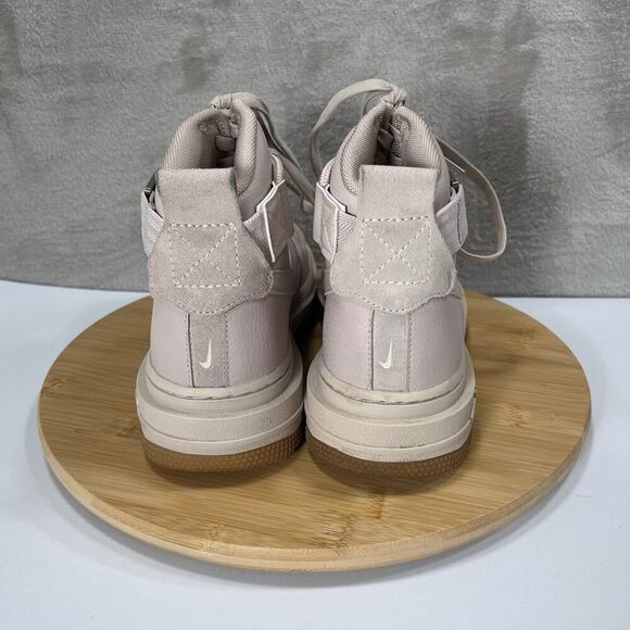 Nike Womens Size 8.5 Air Force 1 High Utility 2.0 Fossil Lace Up Sneakers - Picture 4 of 10